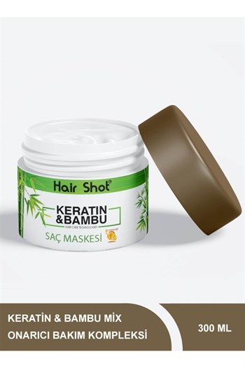 Hair Shot Keratin & Bambu Saç Maskesi 300 Ml