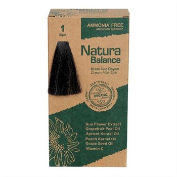 Natura Balance Bitkisel Kit Saç Boyası 1 Siyah